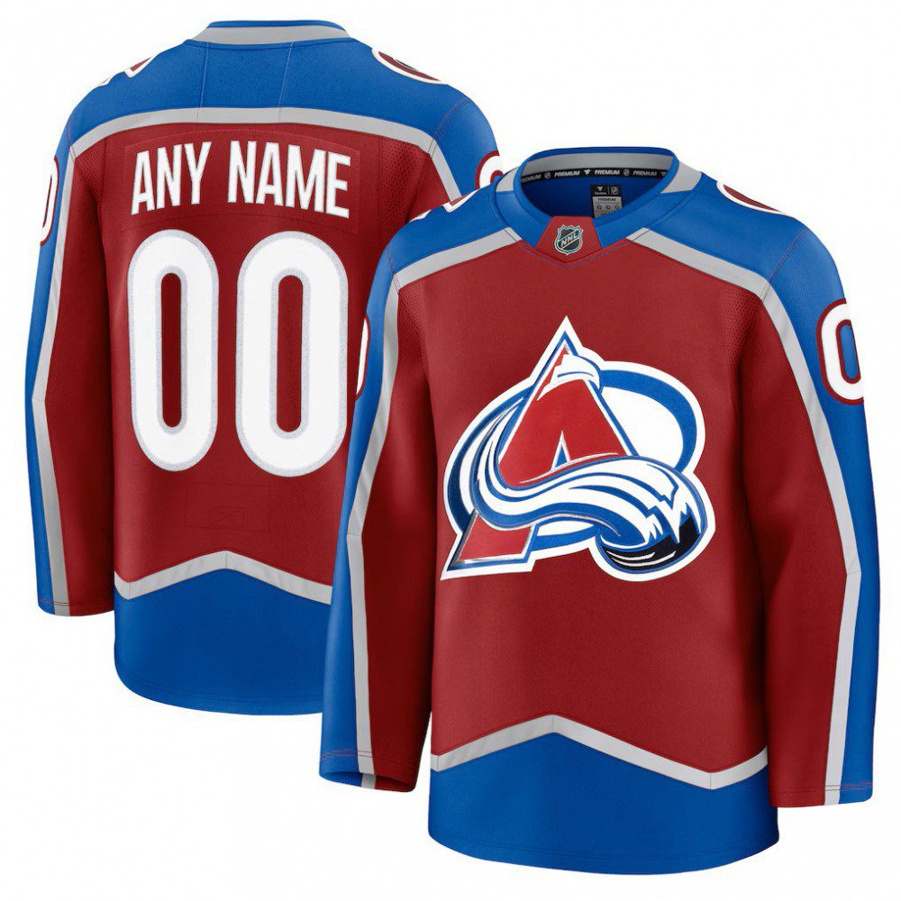 Men's Colorado Avalanche Burgundy Home Premium Custom Jersey-Pro Kit Vault | Brand New 26/27 Sports Jerseys